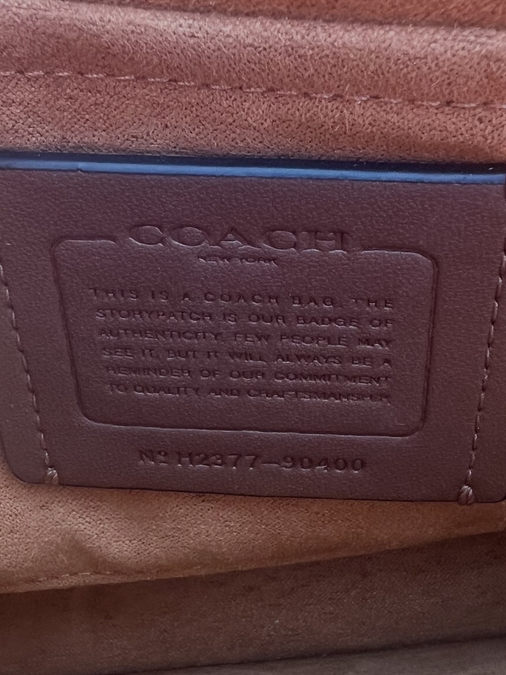 COACH KLARE CROSSBODY IN SIGNATURE SNAKE EMBOSSED WITH RIVETS 90400 - Picture 14 of 14